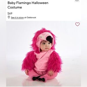 Pottery Barn Kids Flamingo Costume 0-6 months